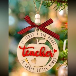 NEW!! ADORABLE TEACHER ORNAMENT OR WINDOW DECOR